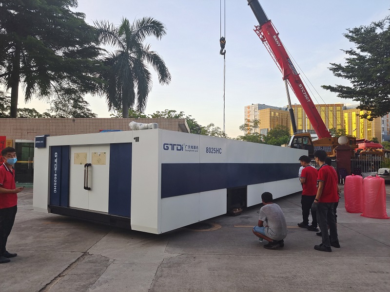 凯发激光8025HC总线高功率12000W光纤激光切割机交付成功